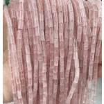 No_721_Natural Rose Quartz Round Tube_6*3mm_(Sold Per Strand)