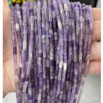 No_723_Natural Amethyst Round Tube_6*3mm_(Sold Per Strand)