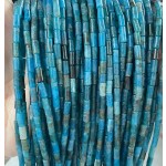 No_725_Natural Apatite Round Tube_6*3mm_(Sold Per Strand)