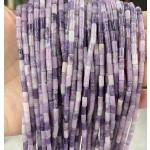 No_727_Natural Chinese Purple Jade Round Tube_6*3mm_(Sold Per Strand)