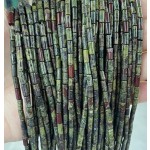 No_735_Natural Dragon Blood Jasper Round Tube_6*3mm_(Sold Per Strand)