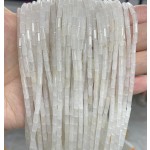 No_743_Natural White Crystal Round Tube_6*3mm_(Sold Per Strand)