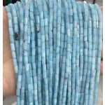 No_752_Enhanced Aquamarine Chalcedony Round Tube_6*3mm_(Sold Per Strand)