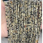 No_770_Natural Dalmation Jasper Round Tube_6*3mm_(Sold Per Strand)