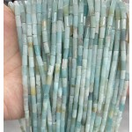 No_771_Natural Amazonite Round Tube_6*3mm_(Sold Per Strand)