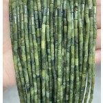 No_785_Natural Dark Southern Jade Round Tube_6*3mm_(Sold Per Strand)