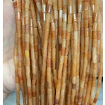 No_790_Natural Red Aventurine Stone Round Tube_6*3mm_(Sold Per Strand)