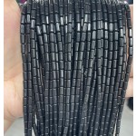 No_791_Natural Black Obsidian Round Tube_6*3mm_(Sold Per Strand)