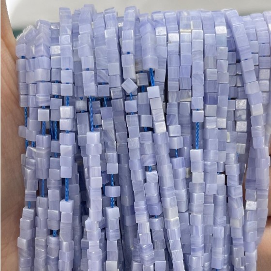 No_806_Synthetic Purple Agate Small Cubes_2mm_(Sold Per Strand)