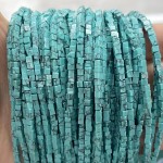 No_811_Synthetic Light Turquoise Small Cubes_2mm_(Sold Per Strand)