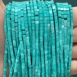 No_829_Synthetic Lake Green Stone Small Cubes_2mm_(Sold Per Strand)