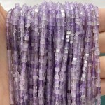 No_835_Natural Amethyst Small Cube Beads_2mm_(Sold Per Strand)