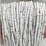 No_842_Natural Howlite Disc (heishi) Spacer Beads_2*3mm_(Sold Per Strand)