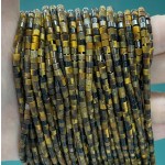 No_862_Natural Yellow Tiger Eye Stone Disc (heishi) Spacer Beads_2*3mm_(Sold Per Strand)