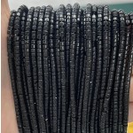 No_867_Natural Obsidian Disc (heishi) Spacer Beads_2*3mm_(Sold Per Strand)
