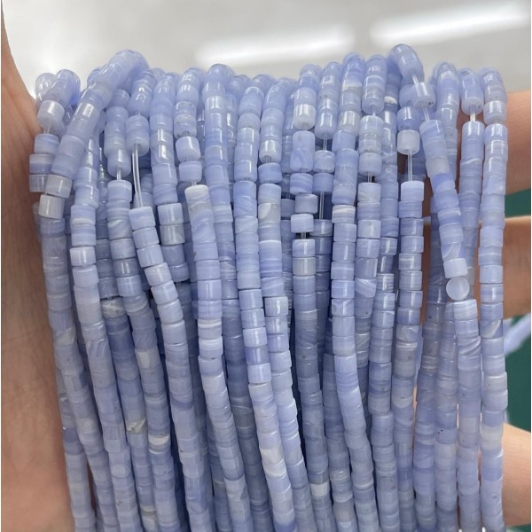 No_868_Synthetic Purple Agate Disc (heishi) Spacer Beads_2*3mm_(Sold Per Strand)