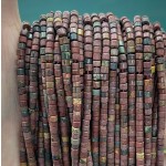 No_870_Natural Red Turquoise Disc (heishi) Spacer Beads_2*3mm_(Sold Per Strand)