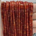 No_873_Red Agate Disc (heishi) Spacer Beads_2*3mm_(Sold Per Strand)