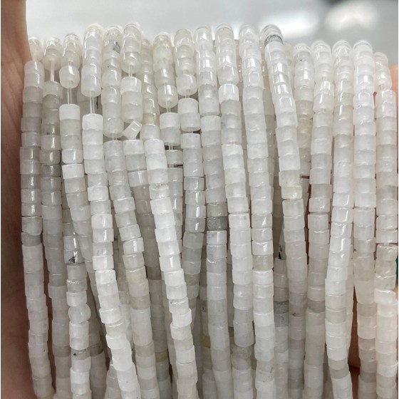 No_884_Natural White Jade Disc (heishi) Spacer Beads_2*3mm_(Sold Per Strand)