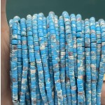 No_892_Synthetic Light Blue Imperial Jasper Disc (heishi) Spacer Beads_2*3mm_(Sold Per Strand)