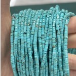No_895_Enhanced Blue Turquoise Disc (heishi) Spacer Beads_2*3mm_(Sold Per Strand)