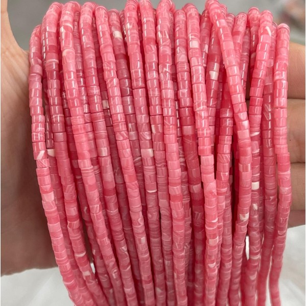 No_896_Synthetic Rhodochrosite Disc (heishi) Spacer Beads_2*3mm_(Sold Per Strand)