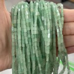 No_909_Natural Green Aventurine Small Rectangle_2*4mm_(Sold Per Strand)