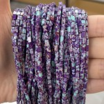 No_929_Synthetic Purple Imperial Jasper Small Rectangle_2*4mm_(Sold Per Strand)