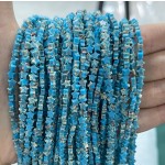 No_991_Synthetic Blue Imperial Jasper Flat Five Pointed Star_4mm_(Sold Per Strand)