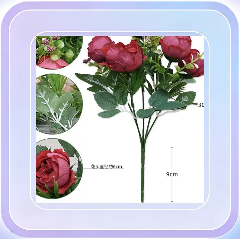 No.107_Artificial Peony Flower