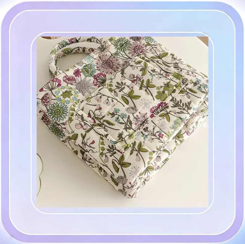 No.114_Floral Print Underwear Storage Basket