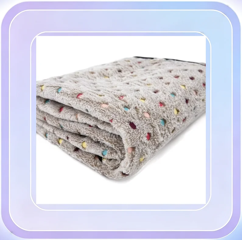 No.131_Round Pet Fleece Mat Blanket