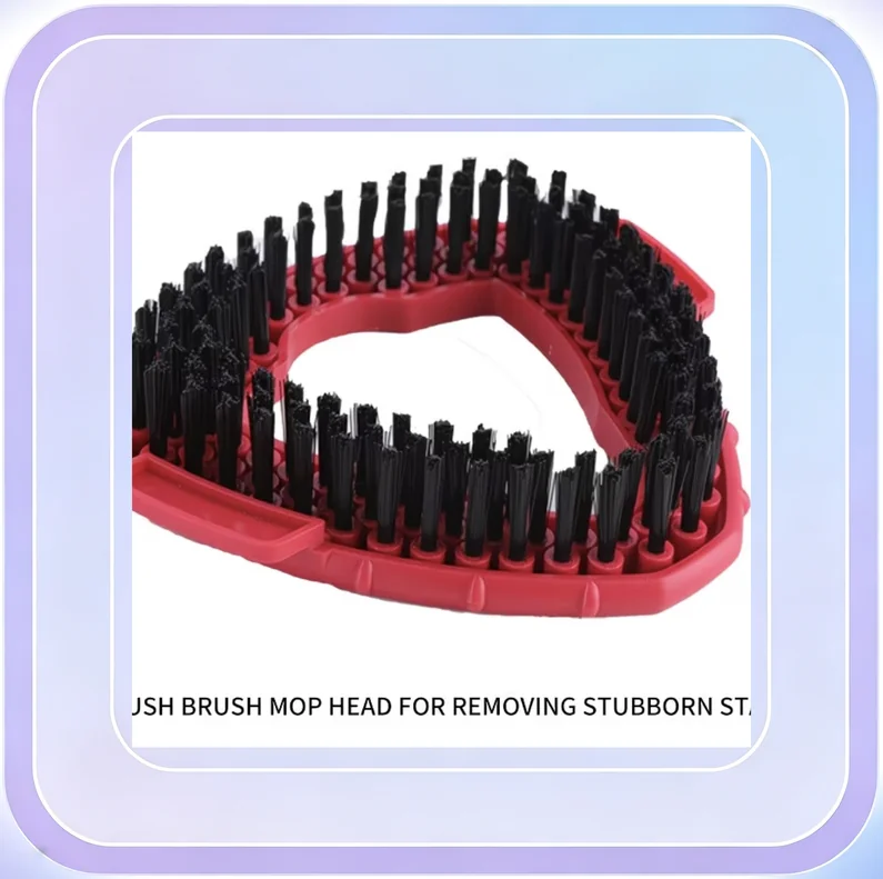 No.136_Red Triangular Floor Brush Replacement Head (Triangular Cleaning Brush)