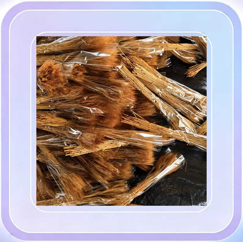 No.157_Vintage Orange Rabbit Tail Grass Dried Flower Bouquet