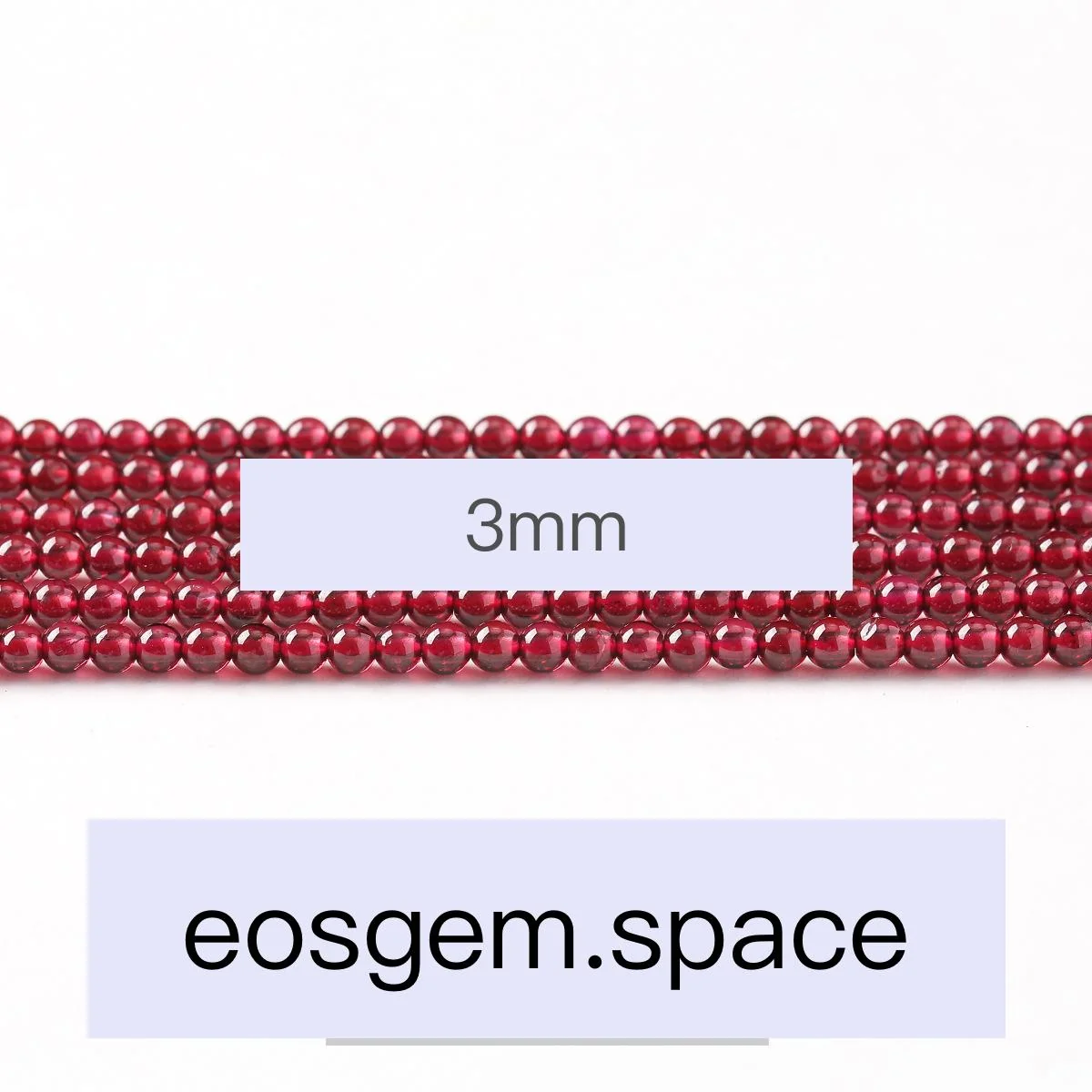 No_4019_8A Natural Wine Garnet Beads_3mm_(Sold Per Strand)
