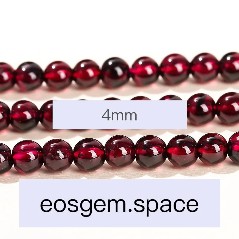 No_4020_5A Natural Garnet Beads_4mm_(Sold Per Strand)