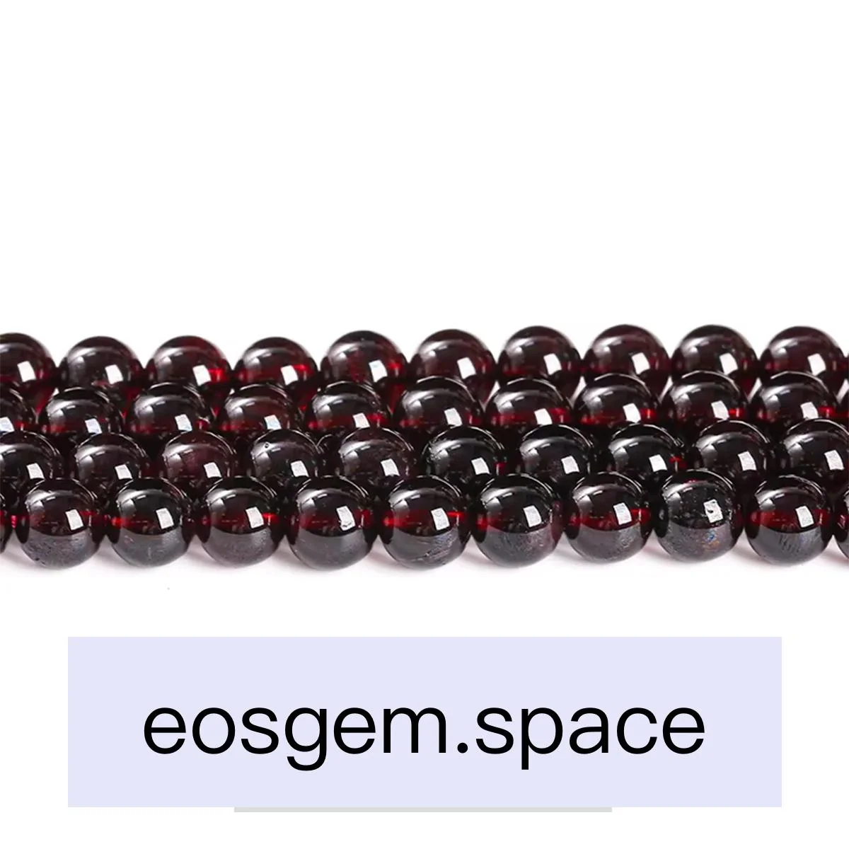 No_4028_5A Natural Garnet Beads_10mm_(Sold Per Strand)