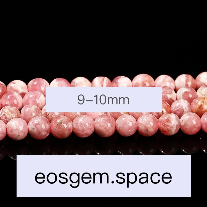 No_4053_3A Natural Rhodochrosite Beads_9-10mm_(Sold Per Strand)