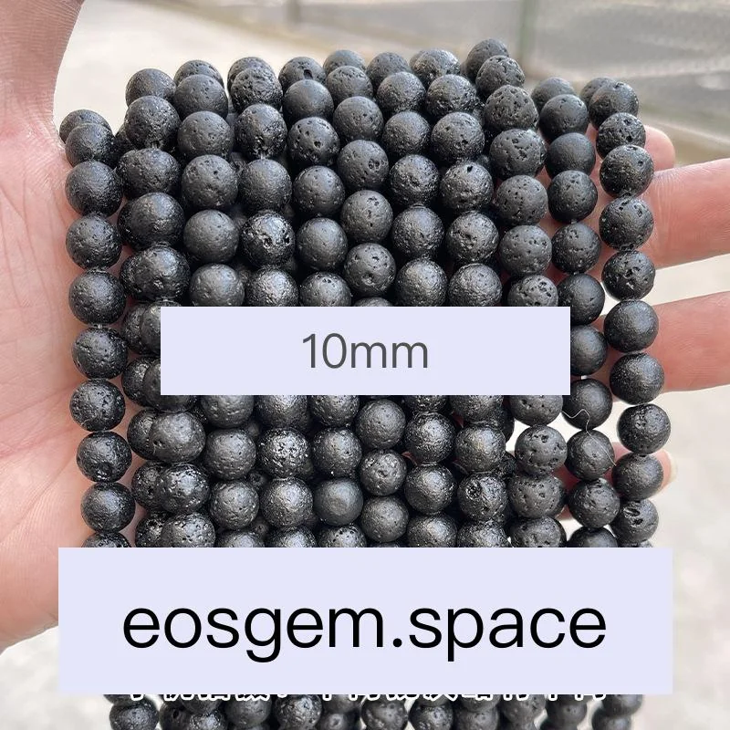 No_5025_3A Natural Lava Stone Beads_10mm_(Sold Per Strand)