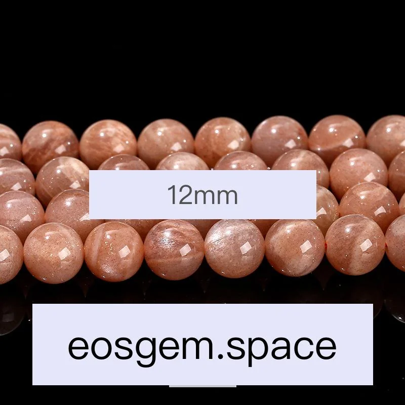 No_4115_3A Natural Orange Moonstone Beads_12mm_(Sold Per Strand)