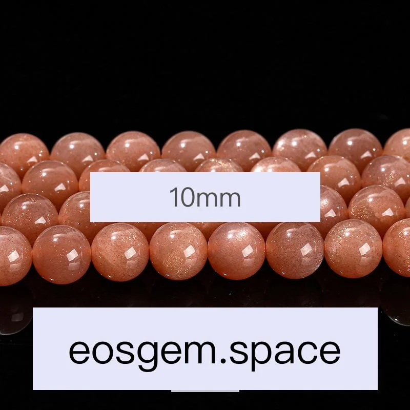 No_4119_7A Natural Orange Moonstone Beads_10mm_(Sold Per Strand)