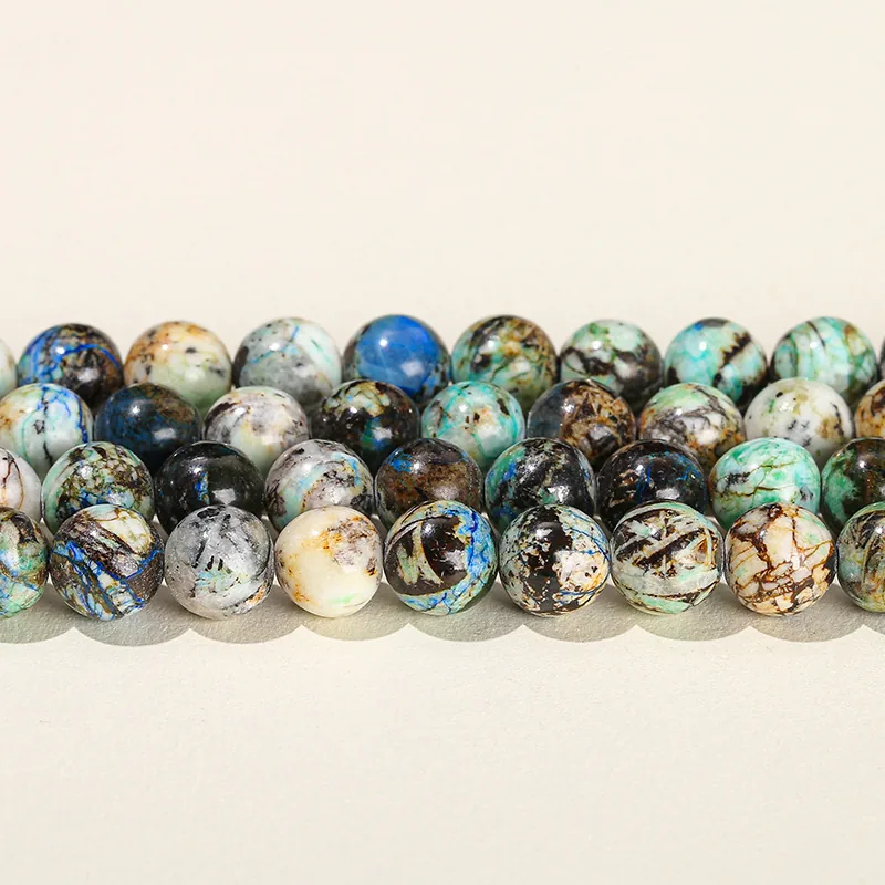 No_4121_Natural Barite Beads_6mm_(Sold Per Strand)