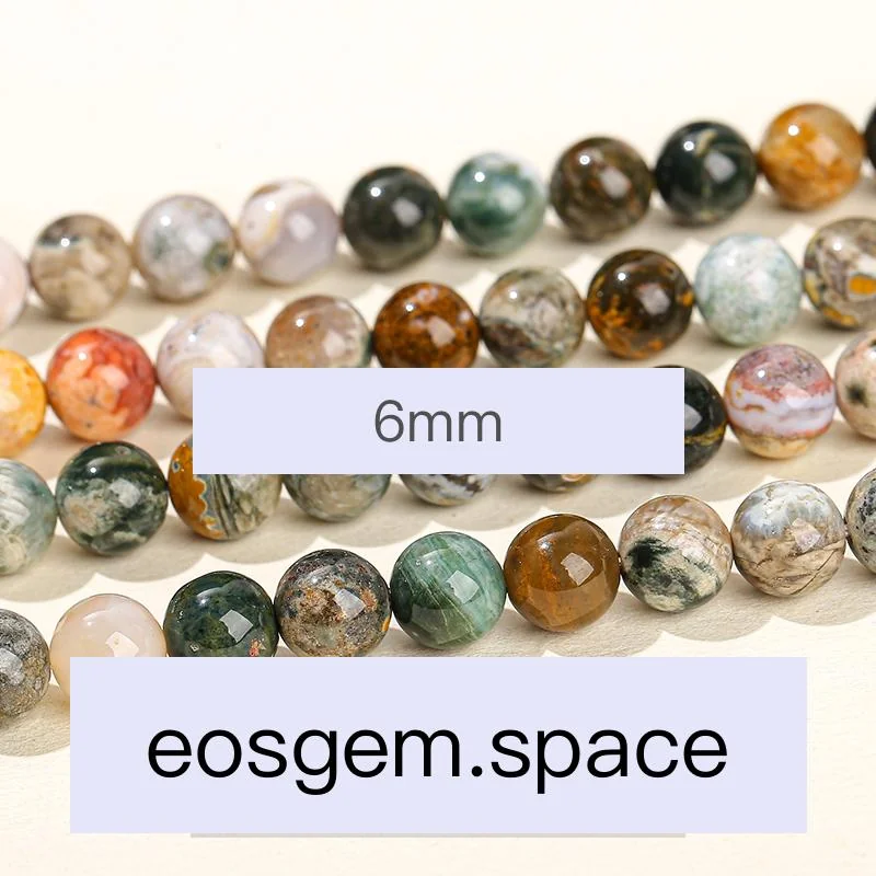 No_4130_Natural Ocean Stone Beads_6mm_(Sold Per Strand)