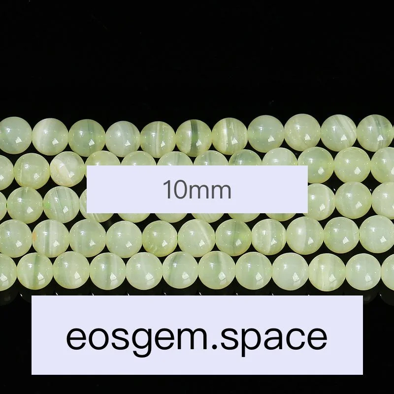 No_4157_Natural Green Calcite Beads_10mm_(Sold Per Strand)
