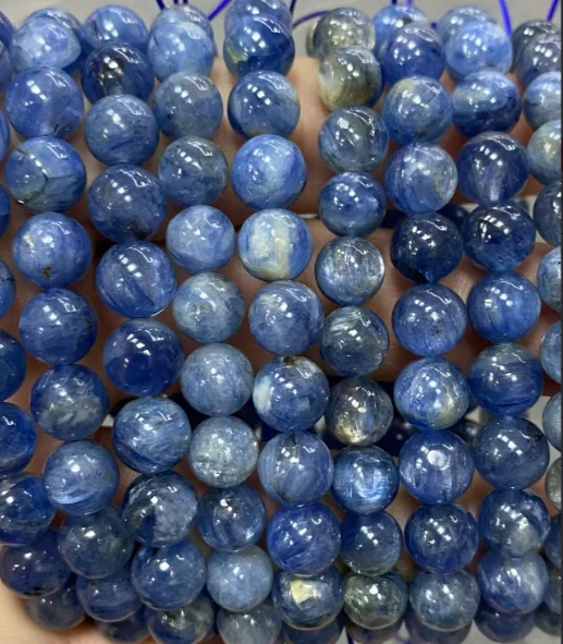 No_4169_Natural Kyanite Beads_8mm_(Sold Per Strand)