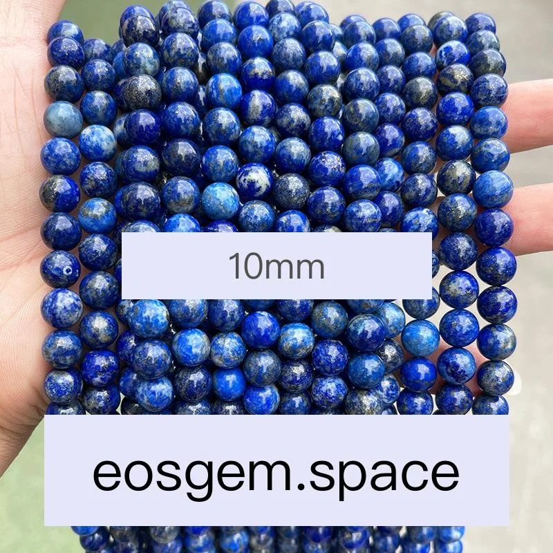 No_4230_3A Natural Lapis Lazuli Beads_10mm_(Sold Per Strand)