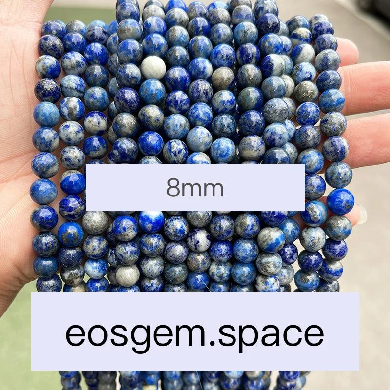 No_4235_1A Natural Lapis Lazuli Beads_8mm_(Sold Per Strand)