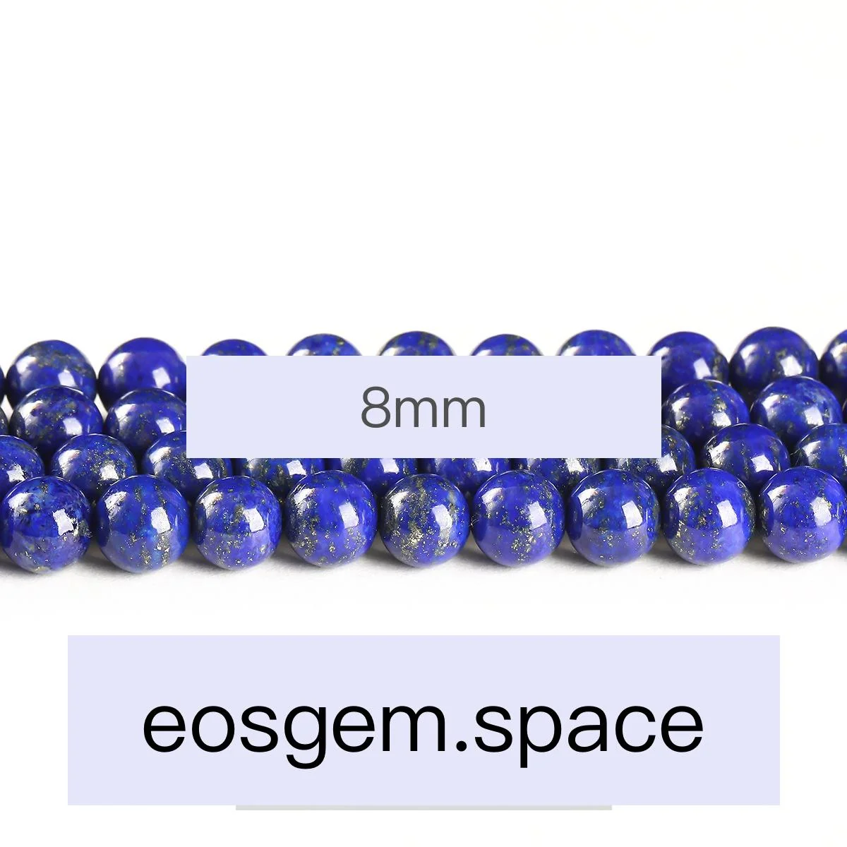 No_4238_7A Natural Lapis Lazuli Beads_8mm_(Sold Per Strand)