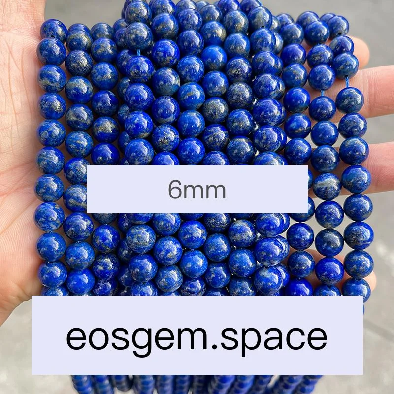 No_4242_5A Natural Lapis Lazuli Beads_6mm_(Sold Per Strand)