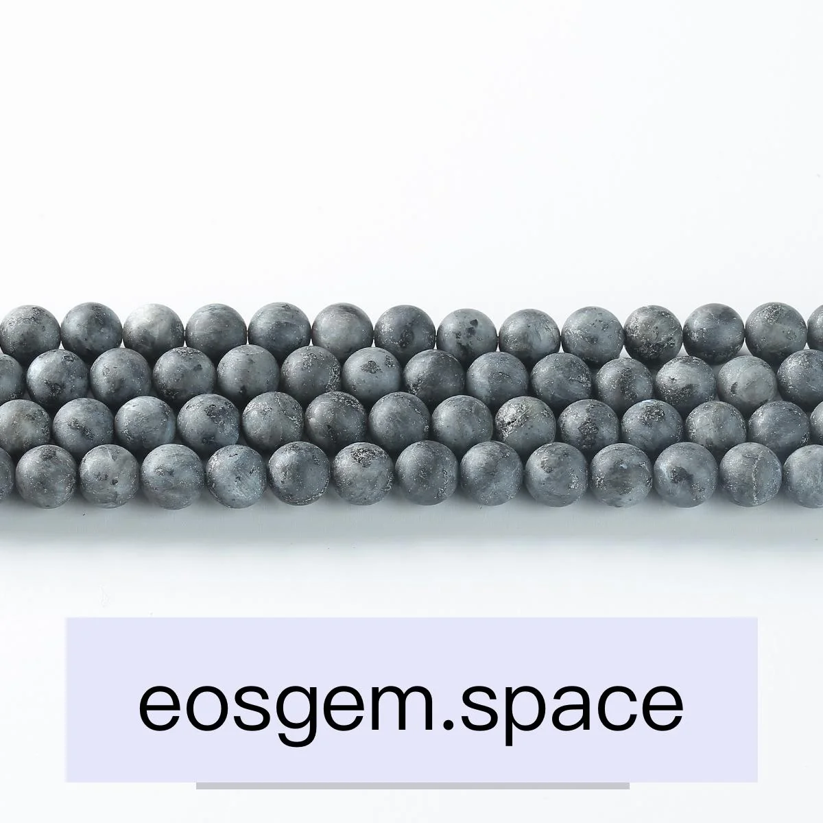 No_4270_Natural Frost Black Spectrolite Stone Beads_4mm_(Sold Per Strand)